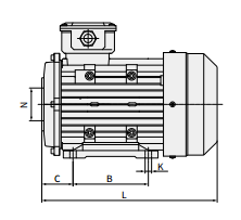 商業用清掃機械のためのARインターポンプ付き7KWホールシャフトモーター 8