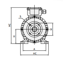 商業用清掃機械のためのARインターポンプ付き7KWホールシャフトモーター 9