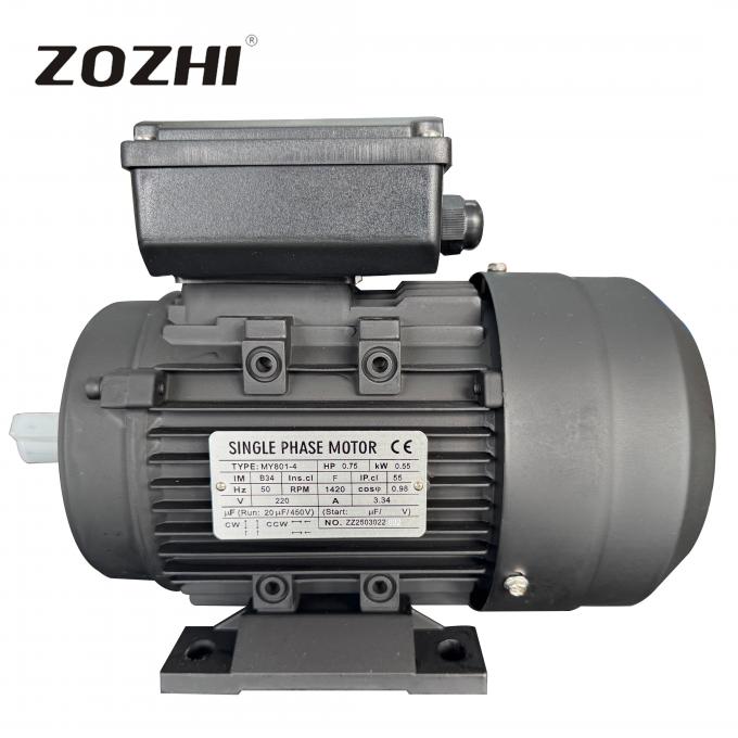 50Hz 0.55KW 0.75HP 1440rpm 単相コンダッシタ・スタート 動動不同感電機 220V/230V AC電圧 60Hz 周波数定位電源 2