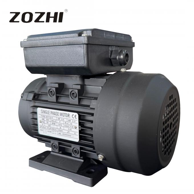 1410rpm 単相コンデンサ始動運転非同期電動機 0.37KW 0.5HP 220V AC電圧 50Hz/60Hz 定格電力 1